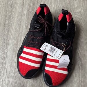 adidas Black and Red Athletic Shoes